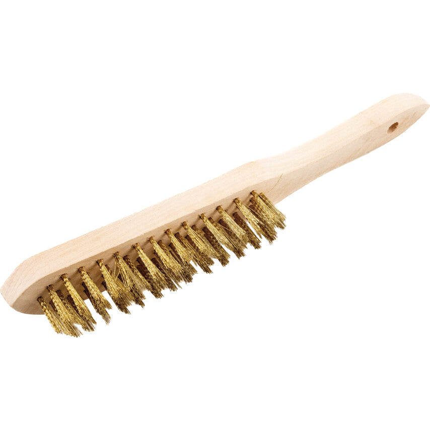 4-ROW BRASS WIRE SCRATCHBRUSH