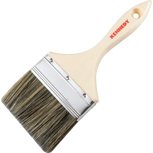 PAINT BRUSH WOODEN HANDLED 4"WIDE