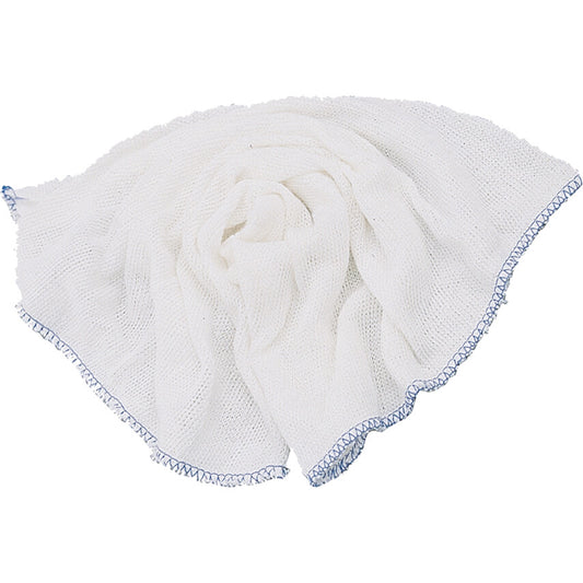 WHITE COTTON DISHCLOTHS BLUE TRIM(PK-10) รหัส COT9072430K