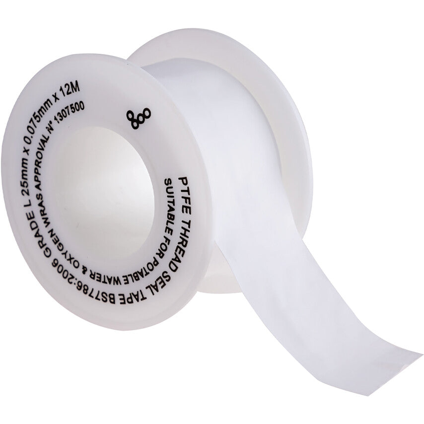 25 มิล x12M PTFE THREAD SEALING TAPE EN571