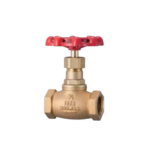 Globe Valve ทองเหลือง โกลบวาล์ว kitz รุ่น Fig. AK125C 1 นิ้ว (25 มม.)