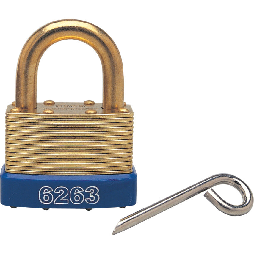 46x25mm LAMINATED BRASS 4NoCOMBINATION PADLOCK