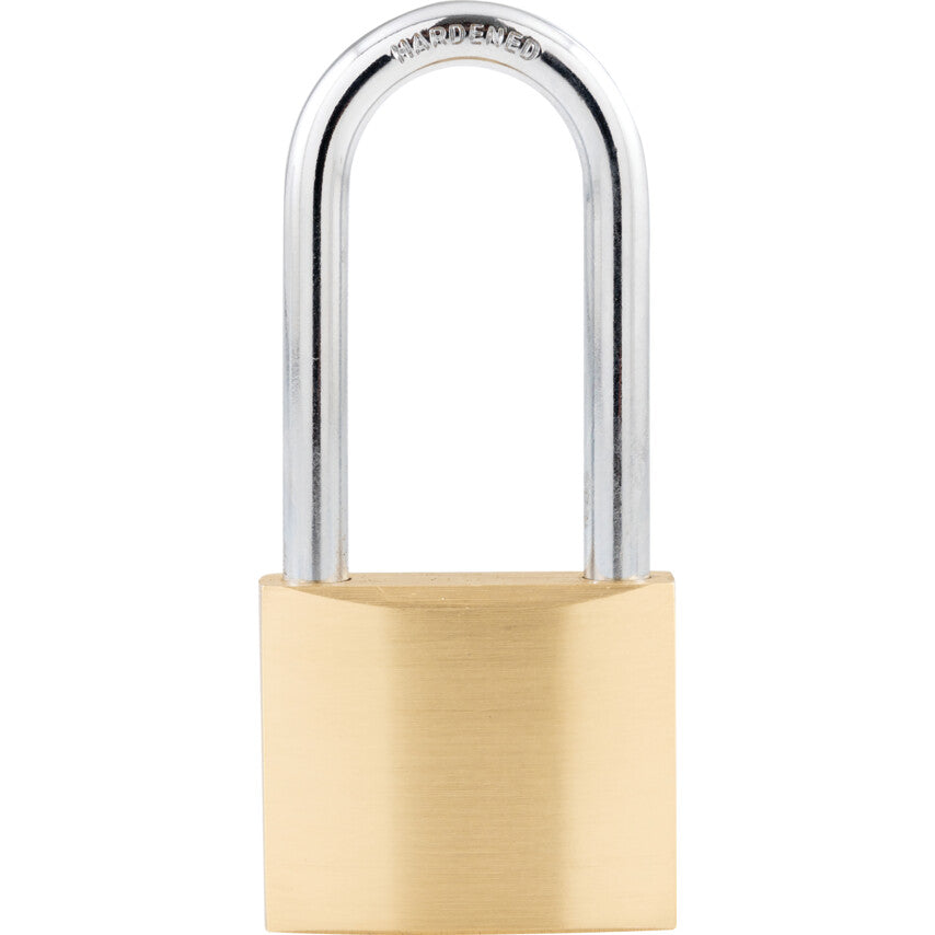 40mm STD BRASS PADLOCK LONG HDNSKLE