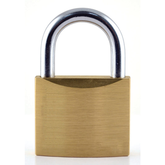 30mm BRASS SLIMLINE PADLOCK STEELSHACKLE (PK-4)