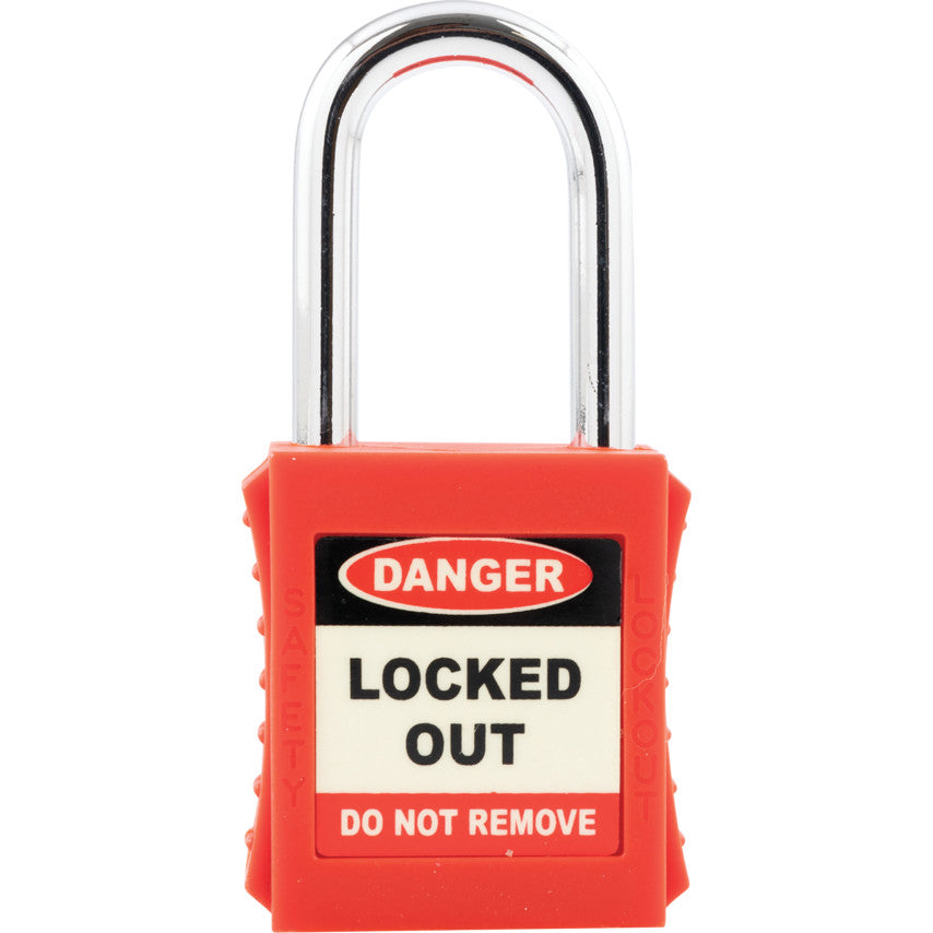 SAFETY PADLOCK KEYED DIFFERENTLYRED