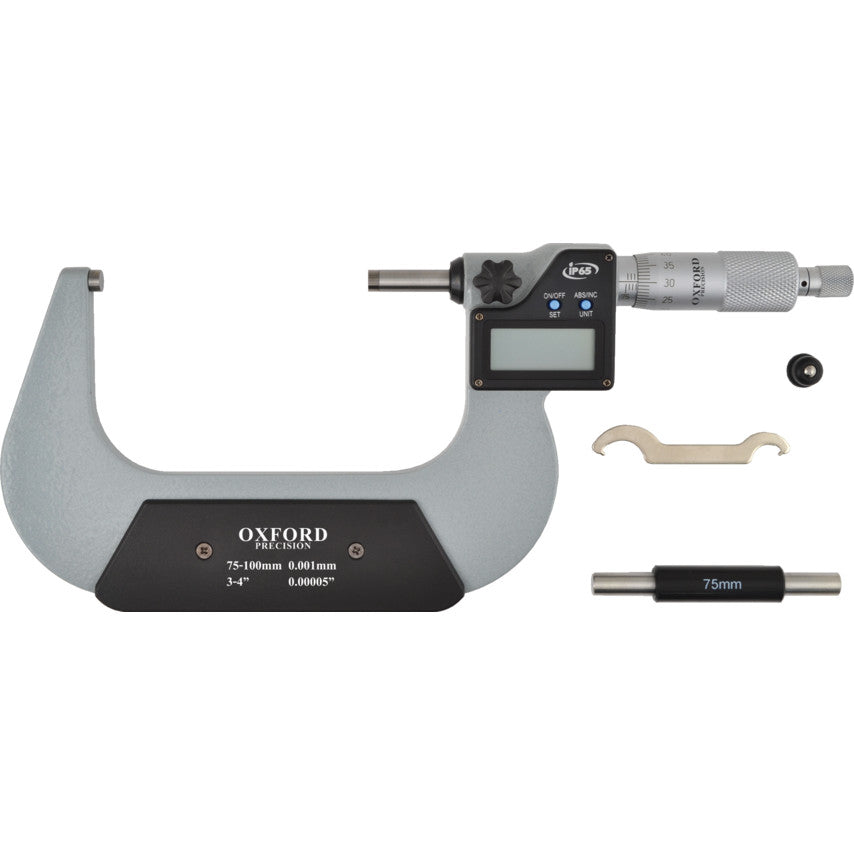 75-100mm/3-4" IP65 DIGITALEXTERNAL MICROMETER รหัส OXD3313530K