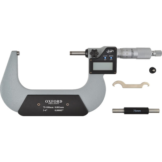 75-100mm/3-4" IP65 DIGITALEXTERNAL MICROMETER รหัส OXD3313530K