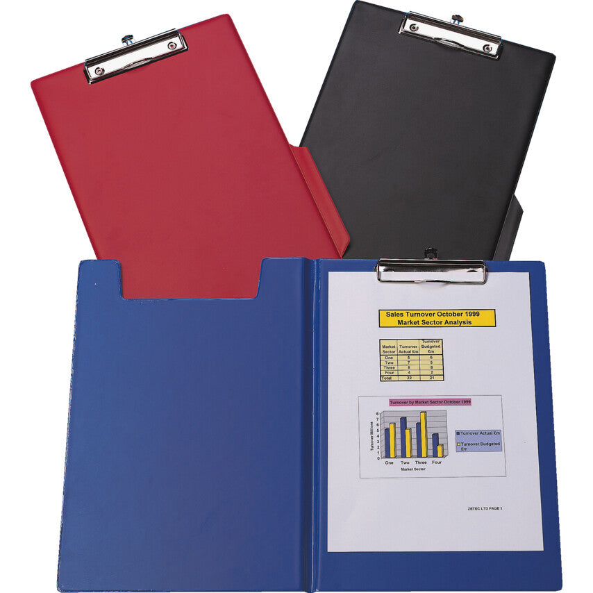 FOLDOVER RED CLIPBOARD