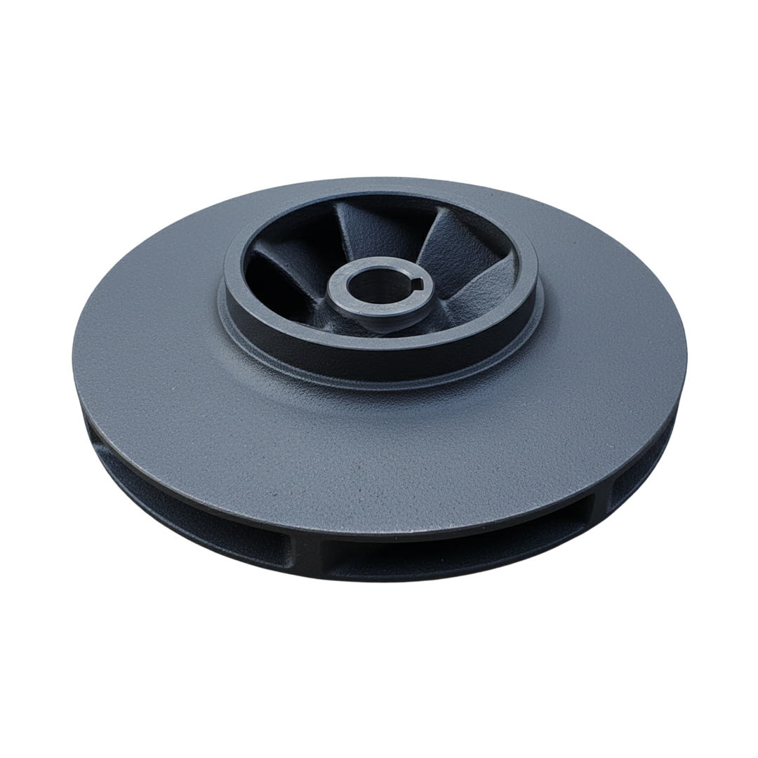 ใบพัดปั๊มน้ำเหล็ก Impeller ขนาดเส้นผ่าศูนย์กลาง 263 mm. หนา 73 mm. จำนวน 7 ใบพัด