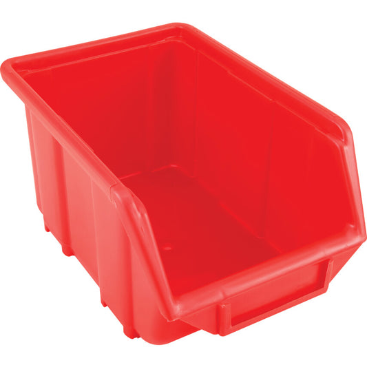 SEN3A PLASTIC STORAGE BIN RED