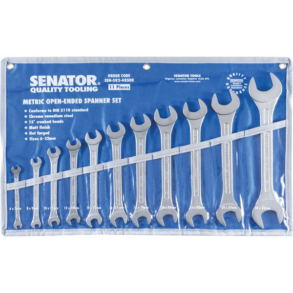 6-32 มิล CH/VANADIUM O/E SPANNER SET (11PC) รหัส SEN5824850K