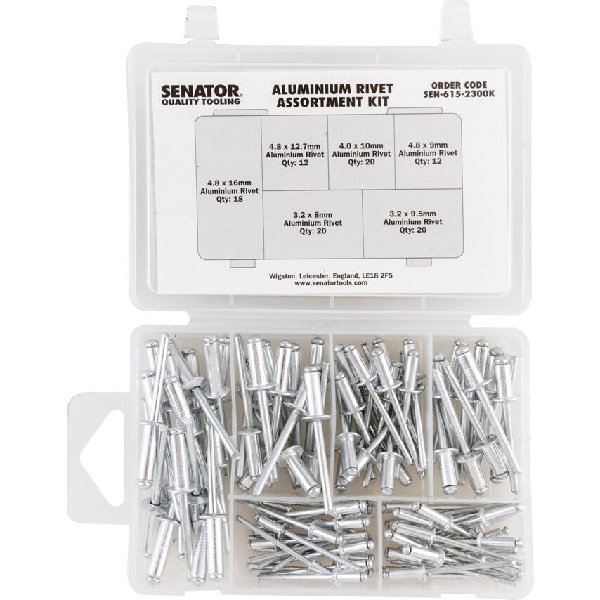 102 PCE ALUMINIUM RIVET ASSOERTMENT KIT