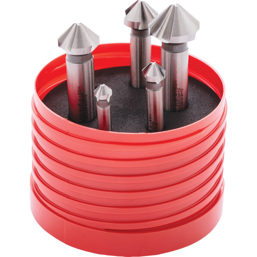 5-PCE 90DEG HSS-COBALT S/S COUNTERSINK SET รหัส SHR0209260K