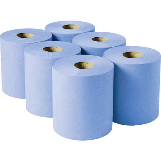 BLUE C/FEED 2-PLY WIPES 19cmx150M(PK-6) รหัส SOL9522550H