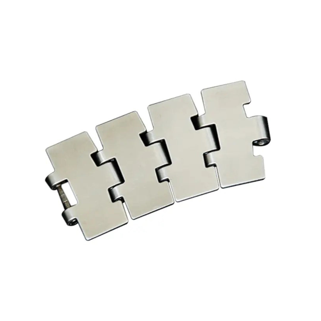 โซ่ลำเลียงแผ่นเรียบ Table top chain RPM Stainless steel side flexing chain code SS881TAB-K450