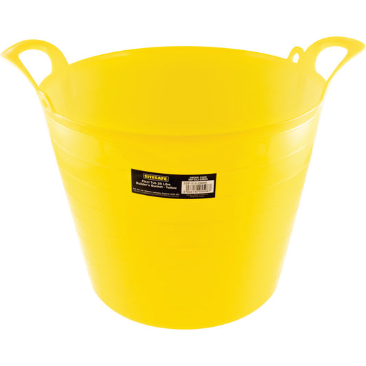 FLEXI TUB 26LTR BUILDERSBUCKET YELLOW