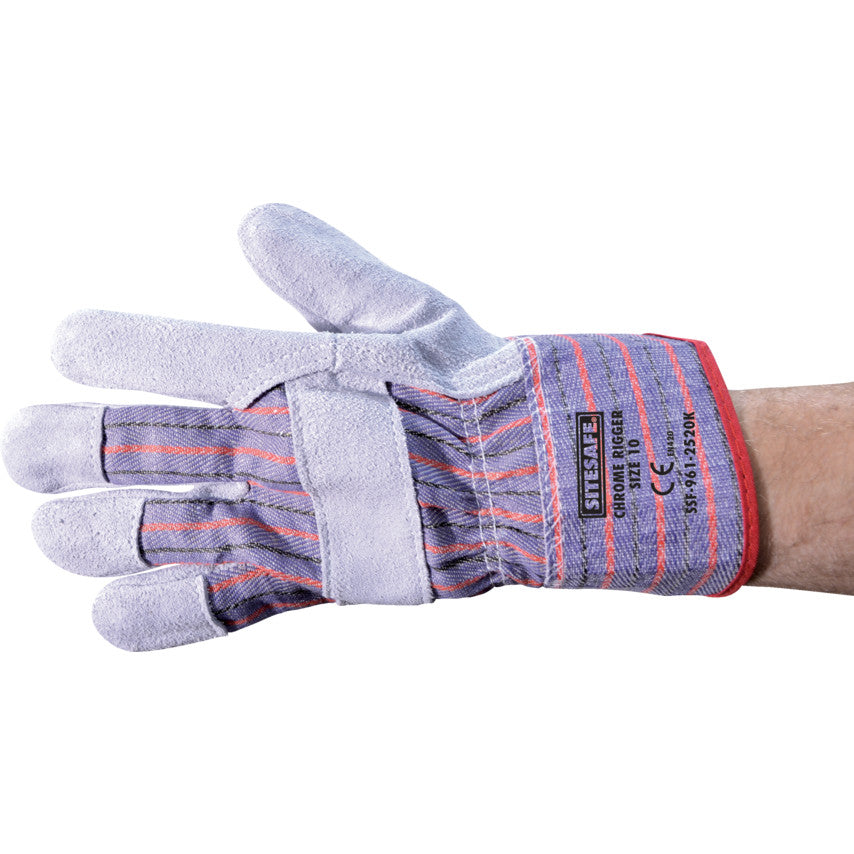 CONTRACTORS STANDARD CHROMERIGGER GLOVES SZ10 รหัส SSF9612520K