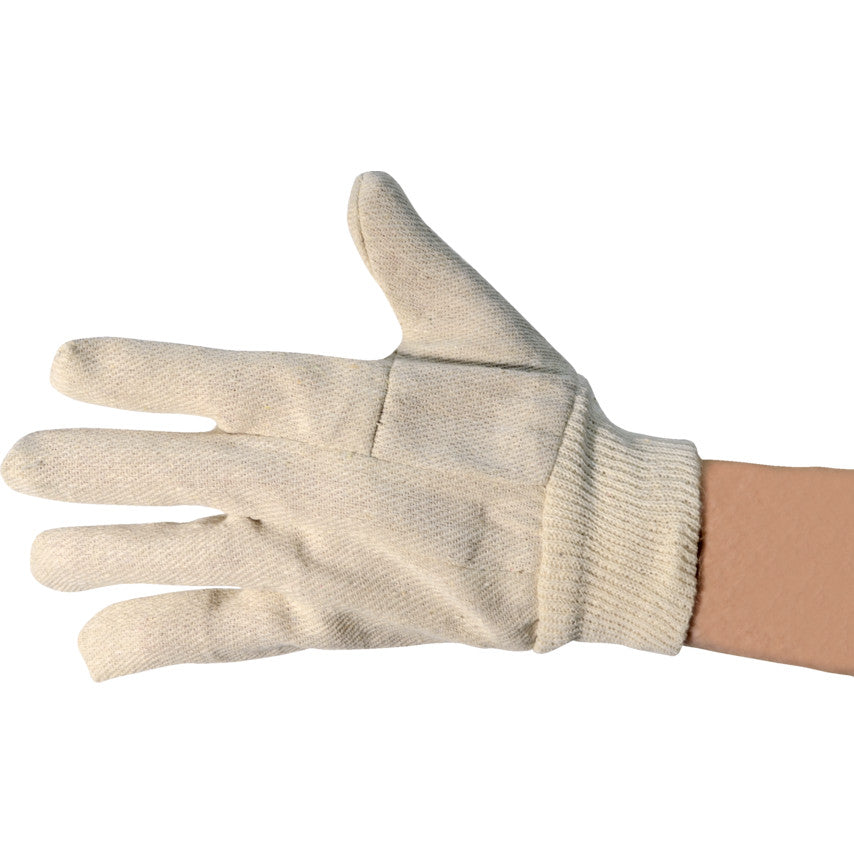 COTTON DRILL KNIT WRIST 6ozGLOVES (LADIES) SZ-8 (PK-12)