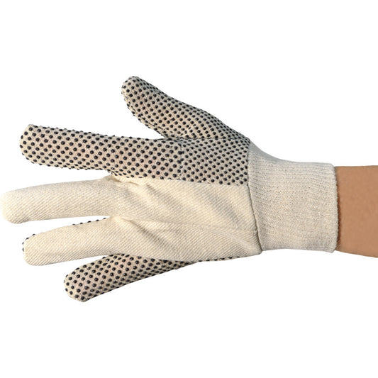 P/DOT GLOVES 6OZ PALM-DOTS,8OZ BKSZ 8 LADIES K/W (PK12)