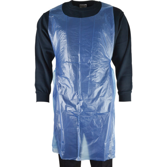 DISPOSABLE APRON BLUE 690x1070mm (PK-100)