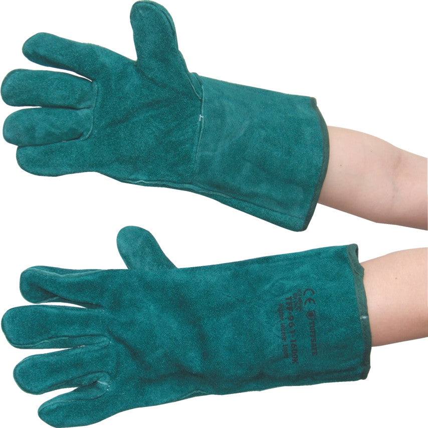 LINED SPLIT LEATHER GAUNTLETSGREEN SZ-11 รหัส TFF9611600K