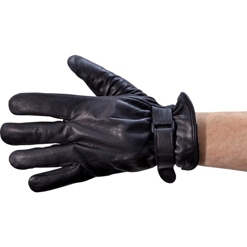 BLACK FLEECE LINED LEATHERDRIVERS GLOVES SIZE 10 รหัส TFF9616590K