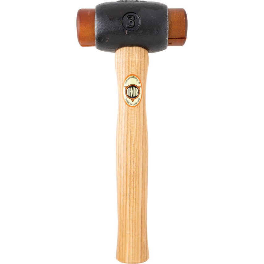 01-014 RAWHIDE HAMMER SIZE-3(WOOD HANDLE) รหัส THO5270103D