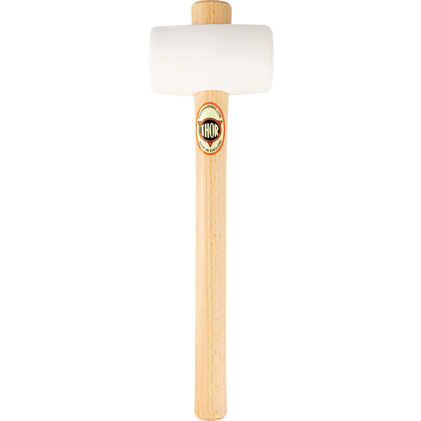 61-952W WHITE RUBBER MALLET(90DEG SHORE A) (WOOD HANDLE) รหัส THO5270446E