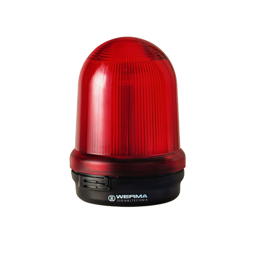Signal and Traffic Lights WERMA รุ่น Monitorable Beacon Monitored LED Perm. Beacon BM 24VDC RD 829.170.55 ไฟสัญญาณ สีแดง