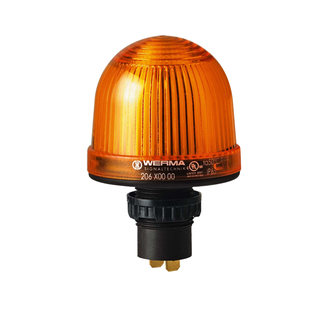 Signal and traffic lights WERMA รุ่น EvoSIGNAL Mini-Midi-Maxi Signal Beacons Permanent Beacon EM 12-48VAC/DC YE 206.300.00 ไฟสัญญาณ