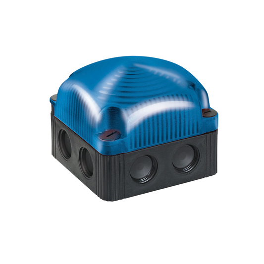 Signal and Traffic Lights WERMA รุ่น FlexSQUARE Traffic Light LED Perm. Beacon BWM 48VAC BU 853.500.66 ไฟสัญญาณ สีน้ำเงิน