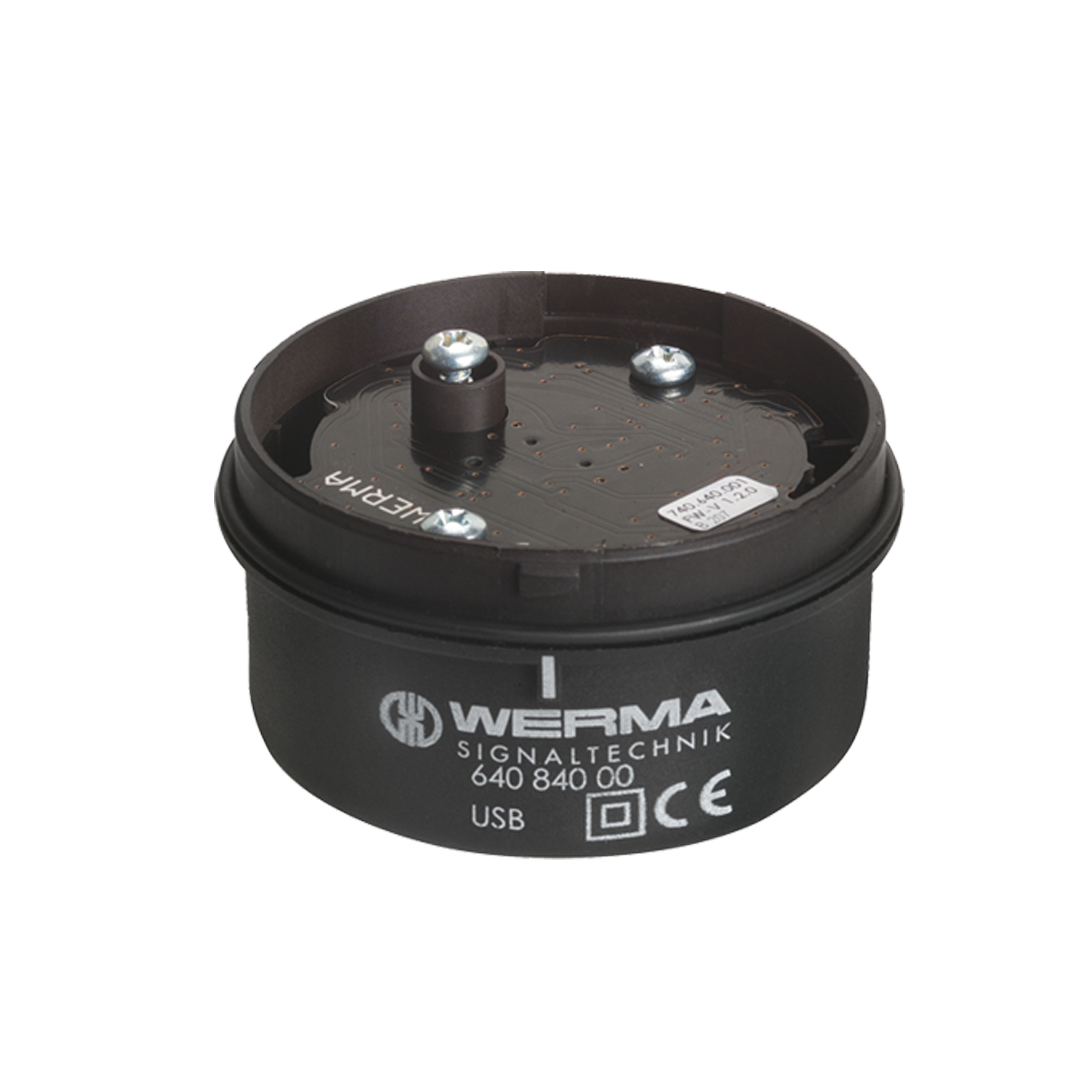 Signal Towers / Stack Lights WERMA รุ่น Kombi SIGN 71 USB-Terminal element RM 5VDC BK 640.840.00 ไฟสัญญาณ