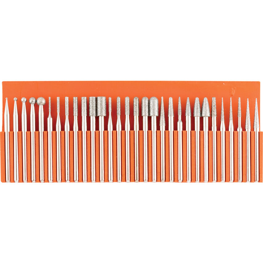 DIAMOND COATED BURR SET3 มิล SHANK (30PC)