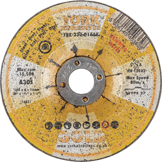 100x6x16 มิล A30S DPC GRINDING DISC