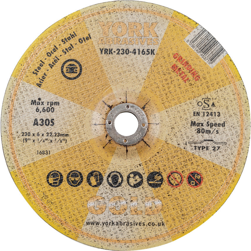 230x6x22.23 มิล A30S DPC GRINDINGDISC