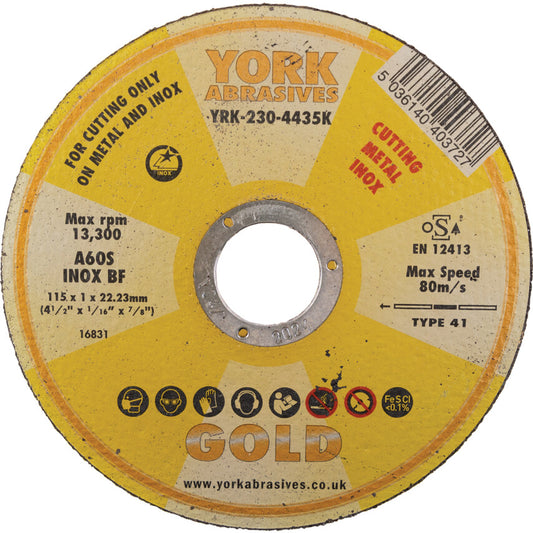 180x1.6x22.23mm AS46 INOX BFCUT-OFF DISC รหัส YRK2304500K