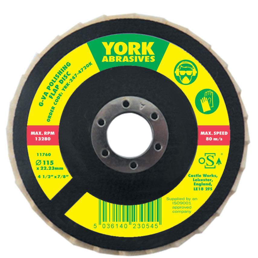 125x22.23mm G-VA POLISHING FLAP DISC รหัส YRK2474740K