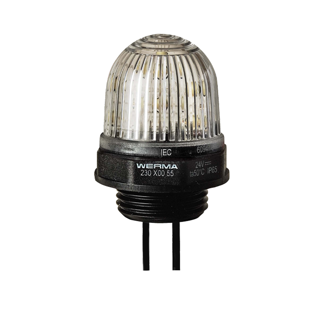 Signal and traffic lights WERMA รุ่น Micro Installation Beacons Micro LED Installation Beacon 24VDC CL 230.400.55 ไฟสัญญาณ