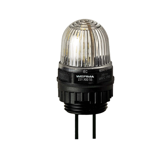 Signal and traffic lights WERMA รุ่น Micro Installation Beacons Micro LED Installation Beacon 24VDC CL 231.400.55 ไฟสัญญาณ