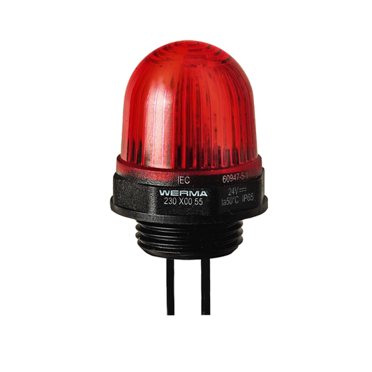 Signal and traffic lights WERMA รุ่น Micro Installation Beacons Micro LED Installation Beacon 230VAC RD 230.100.68 ไฟสัญญาณ