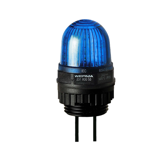 Signal and traffic lights WERMA รุ่น Micro Installation Beacons Micro LED Installation Beacon 24VDC BU 231.500.55 ไฟสัญญาณ