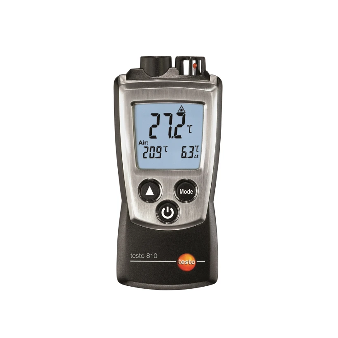 testo 810 เครื่องวัดอุณหภูมิอินฟราเรด 2 ช่อง (พร้อมกล่อง TopSafe) รหัสสินค้า 0560 0810