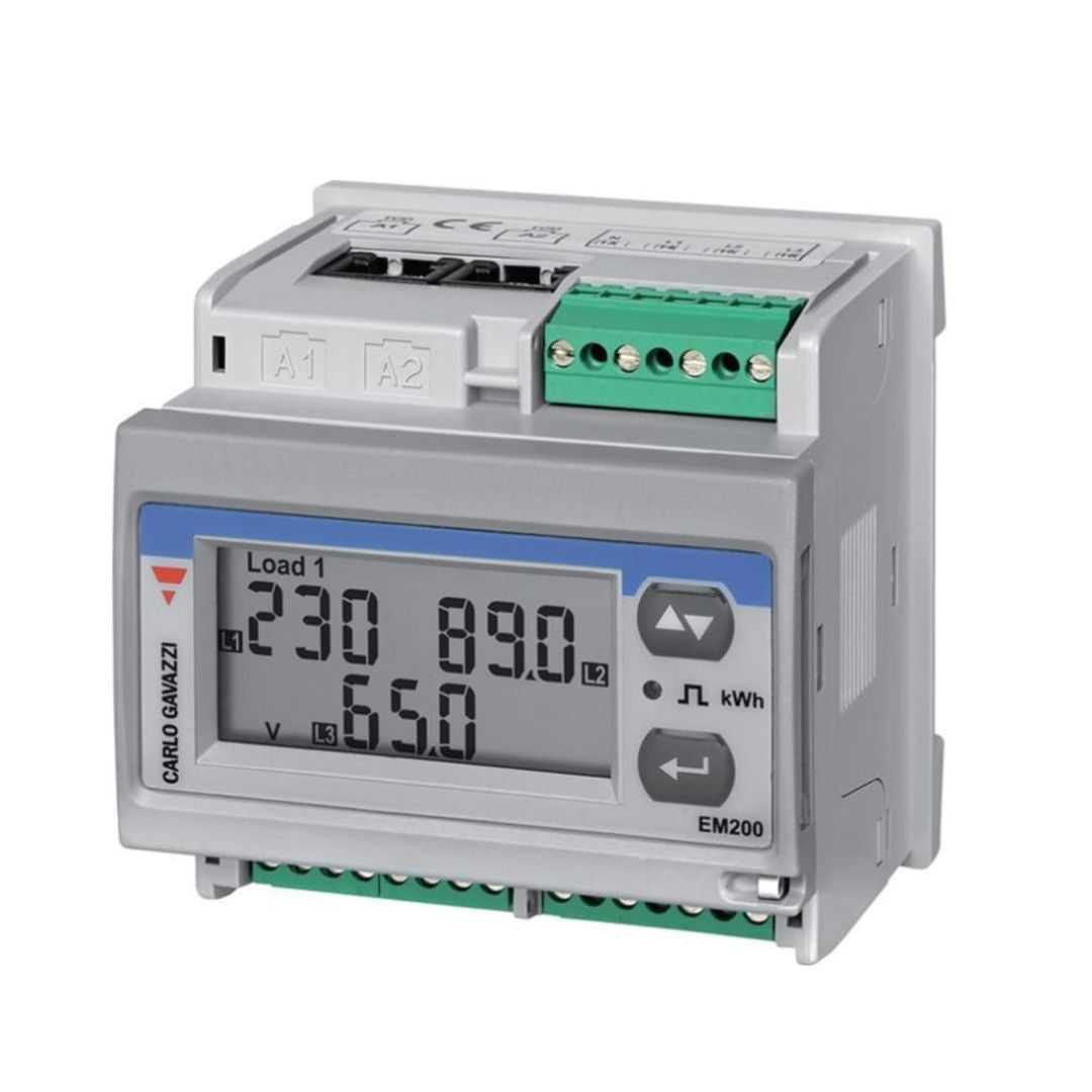 Carlo Gavazzi EM271  Energy Meter 3 Phase LCD  Code EM27172DMV53XOSX