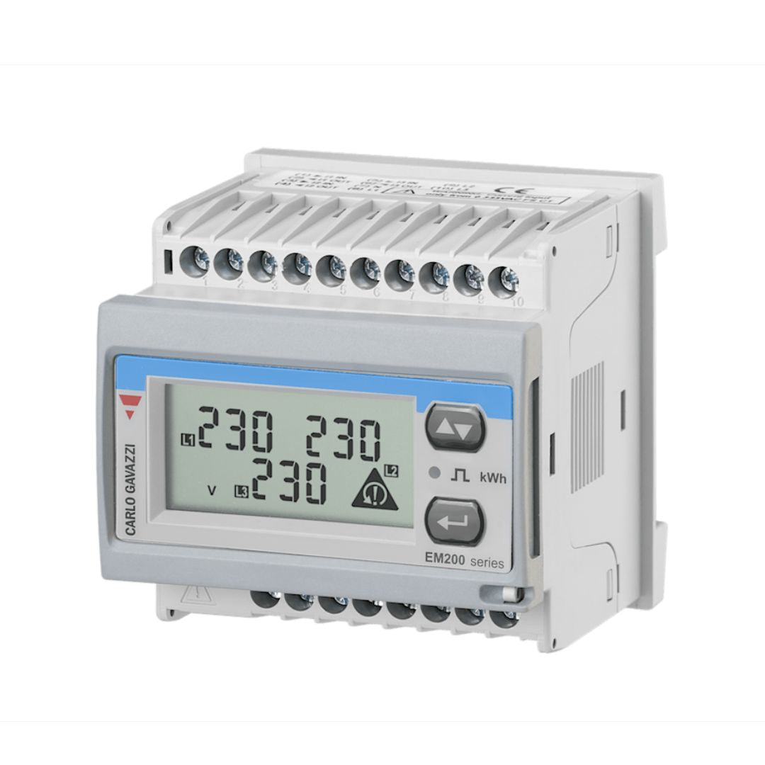 Carlo Gavazzi EM2172D  Energy Meter 3 Phase LCD  Code EM21072DAV53XOSX