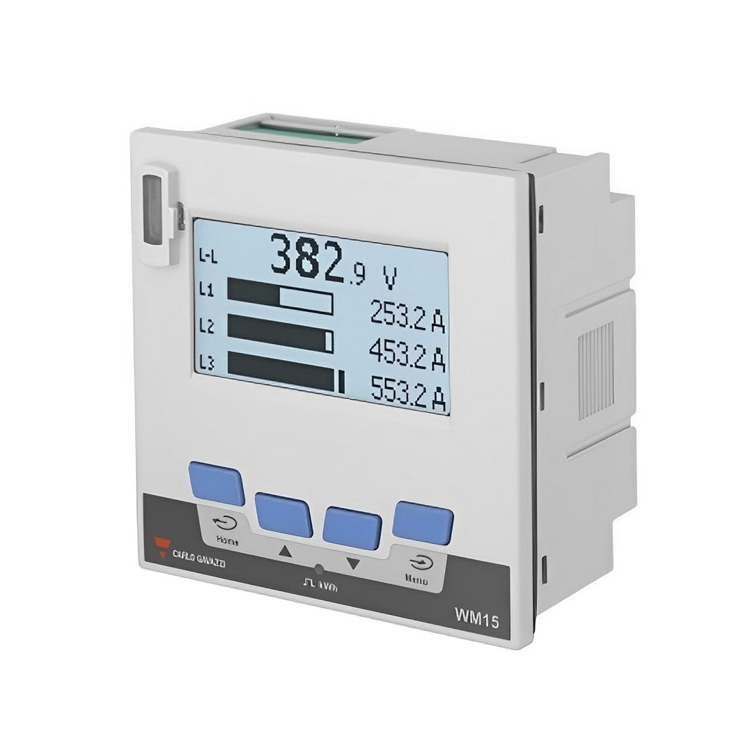 Carlo Gavazzi 3 Phase LCD Energy Meter WM15 Code WM1596AV53XOXX