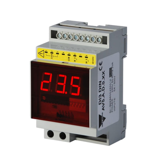 Carlo Gavazzi LED Digital Panel Multi-Function Meter for Current, Voltage, 72mm x 72mm Code DI372AV5AD0XX