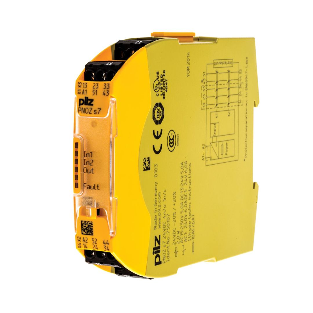 Safety Relay Pilz PNOZ s7 24VDC 4 n/o 1 n/cCode 750107