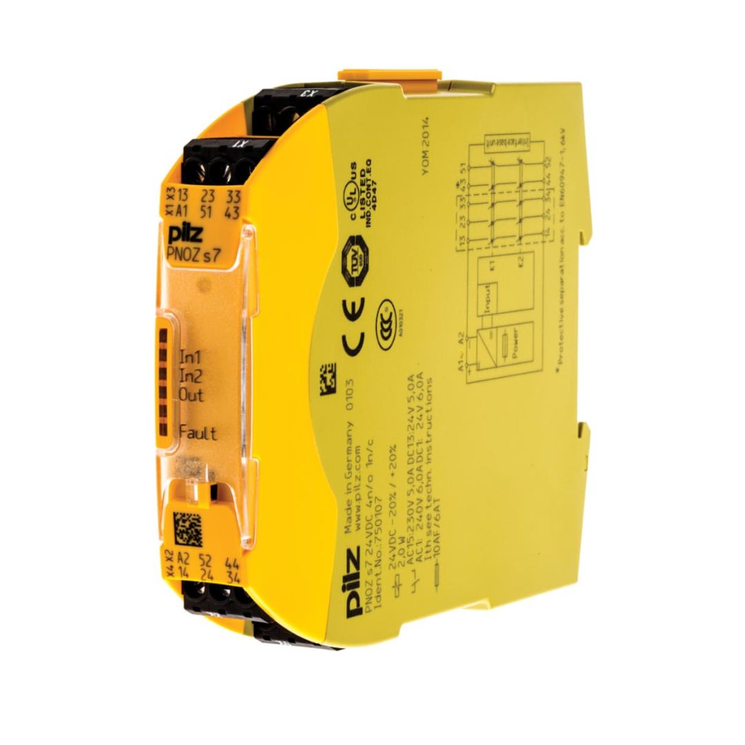 Safety Relay Pilz PNOZ s7 24VDC 4 n/o 1 n/c Code750107