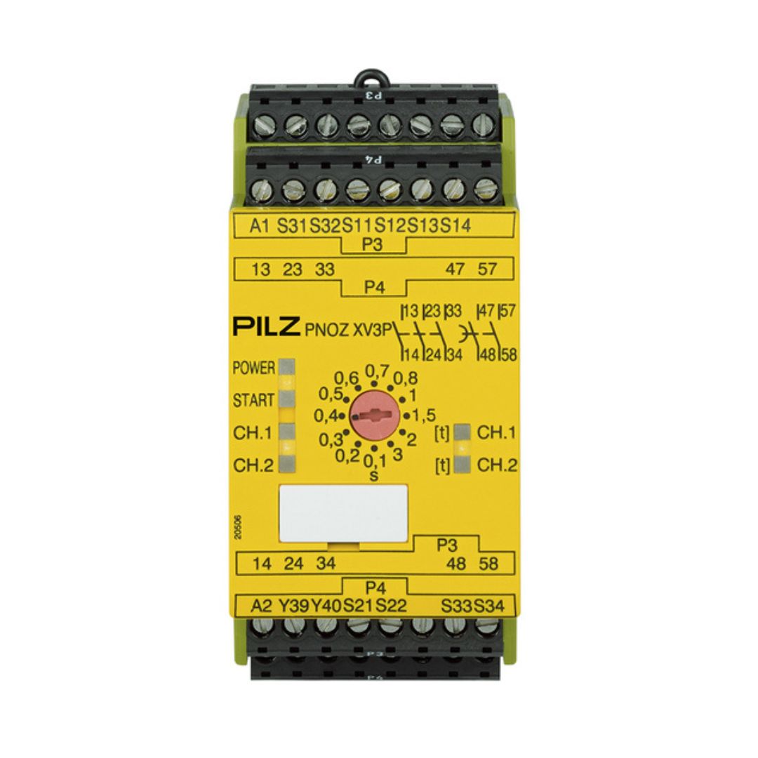 Safety Relay Pilz PNOZ XV3P 3/24 VDC 3n/o 2n/o Code t 777512