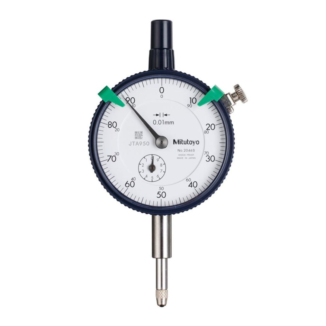 ไดอัลเกจ Mitutoyo Dial Gauge รุ่นมาตรฐาน การไล่ระดับ 0.01 มม. Code 2045AB